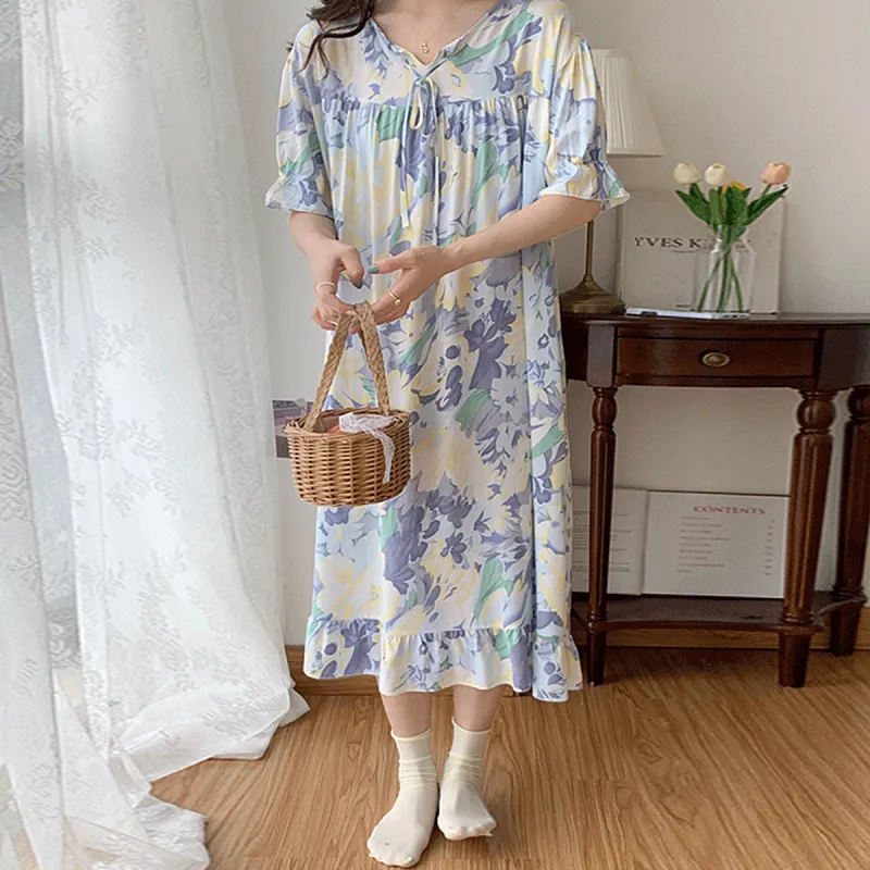 MT·MIT Nightgown Women's Tie Dye Purple-5