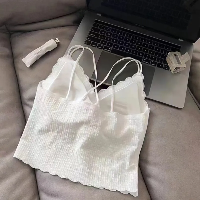 Flowers In Water Camisole Women's White-4