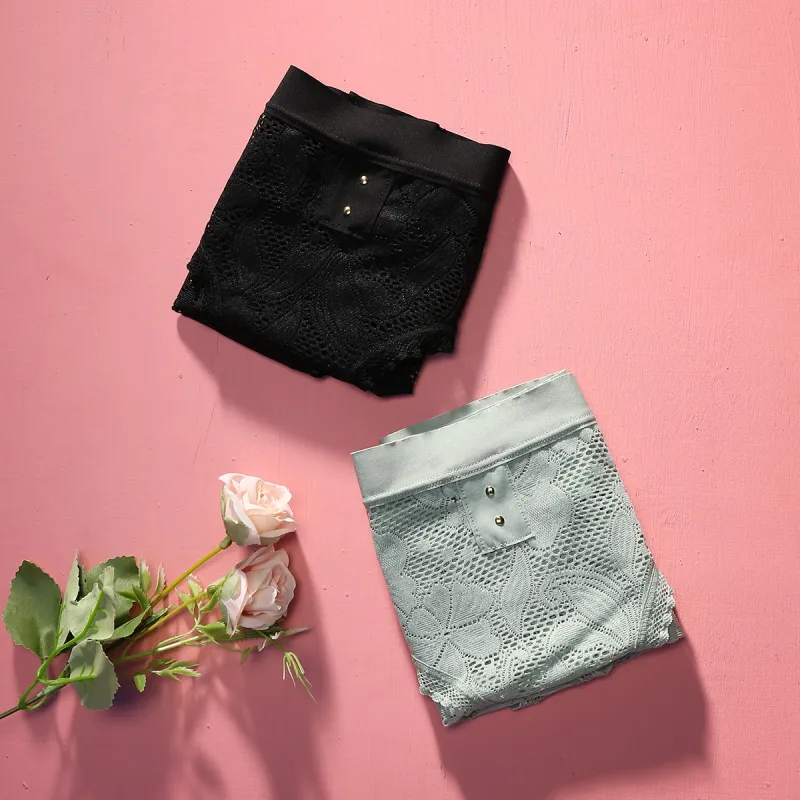 Flowers In Water Underpants Women's 2 Pack-7