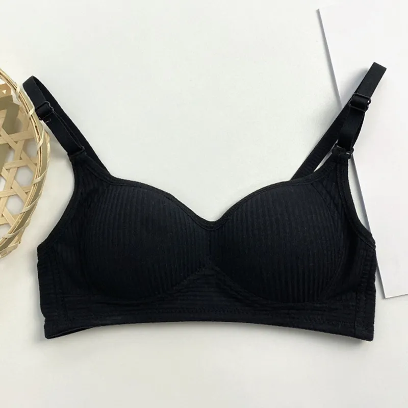 Flowers In Water Bra Women's Black-1