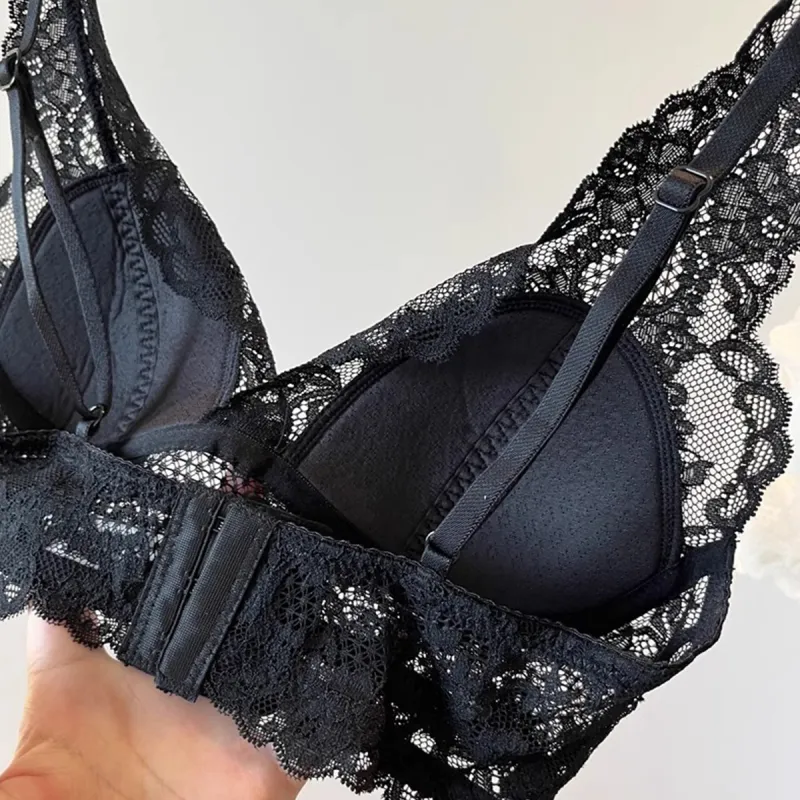 Flowers in water Women's Bras-8