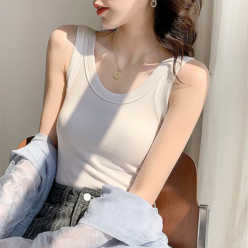 Flowers In Water Tank Top Women's White-1