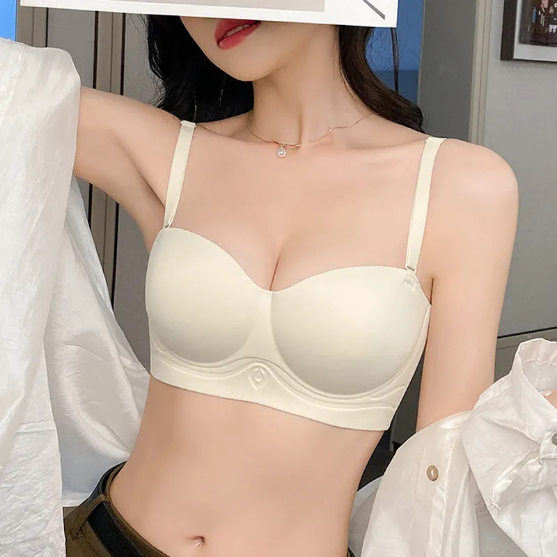 Flowers In Water Bra Women's Champagne White-3