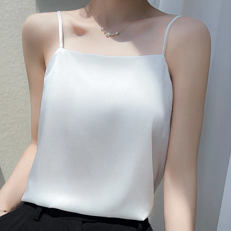 Flowers In Water Camisole Women's White-4