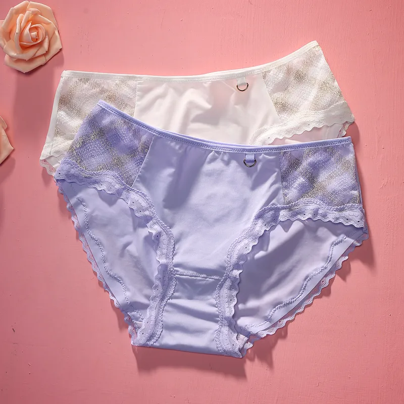 Flowers In Water Underpants Women's 2 Pack-10