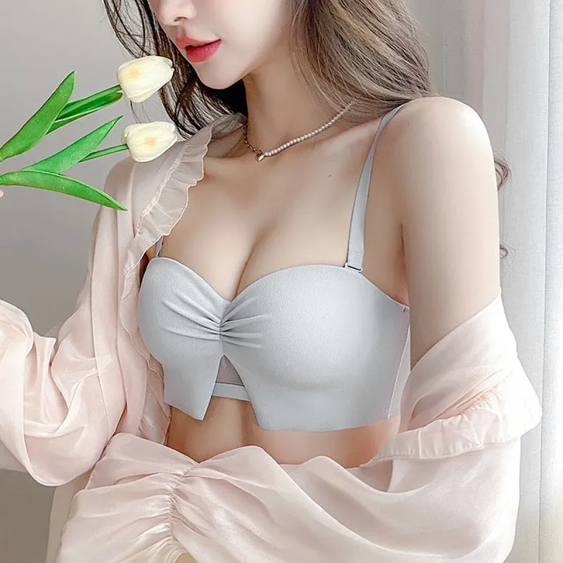 Flowers In Water Bra Women's Gray-1