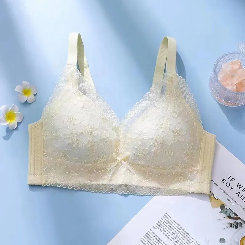 Flowers In Water Bra Women's Champagne-3