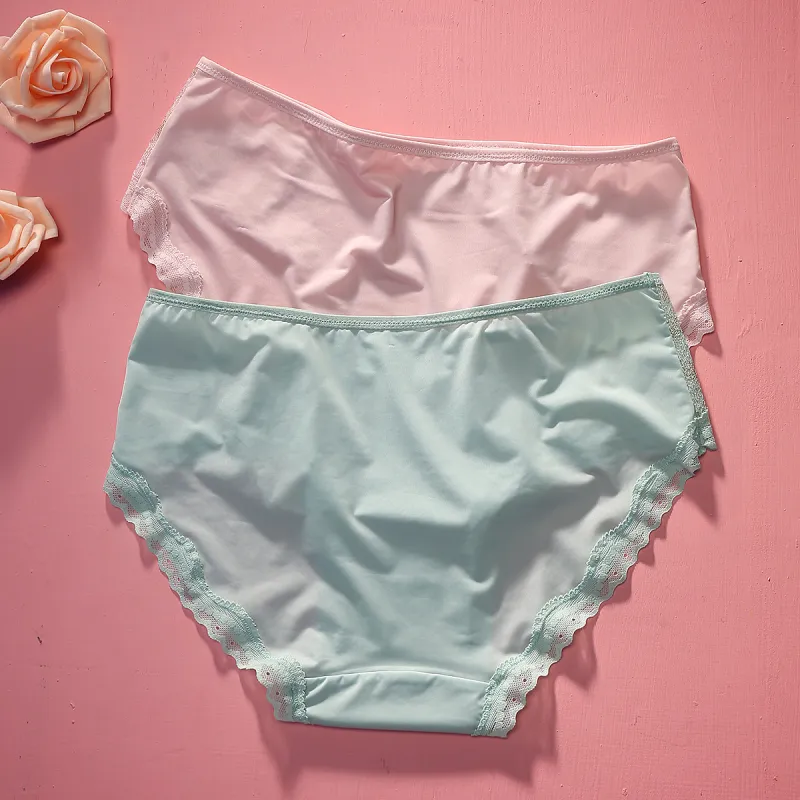 Flowers In Water Underpants Women's 2 Pack-14