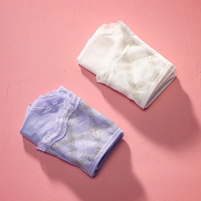 Flowers In Water Underpants Women's 2 Pack-8