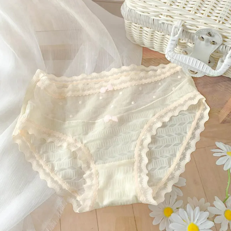 Flowers In Water Underpants Women's Combo Set-4