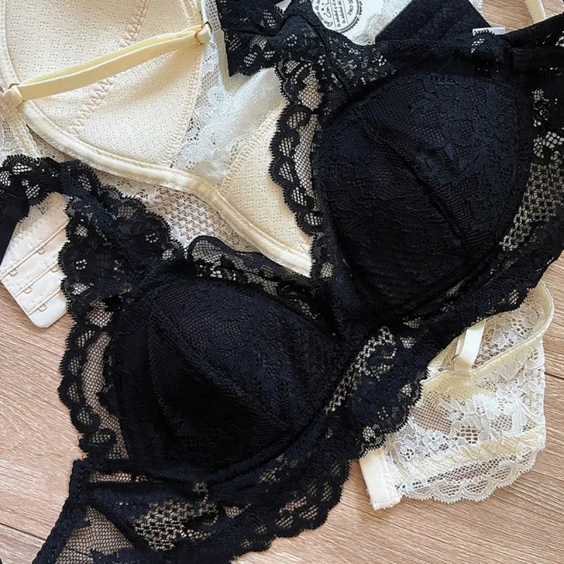 Flowers in water Women's Bras-5