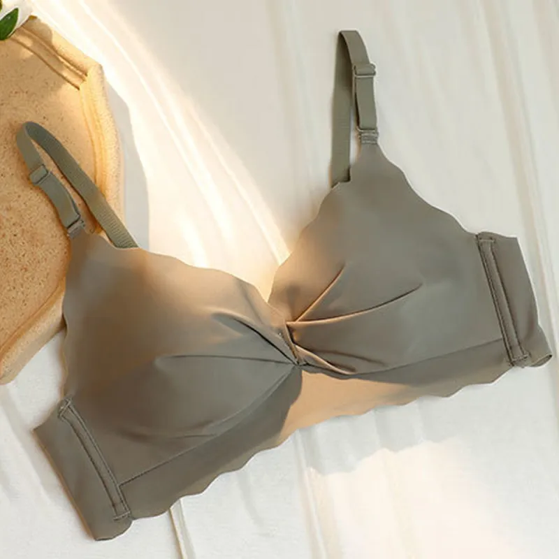 Flowers In Water Bra Women's Green-3