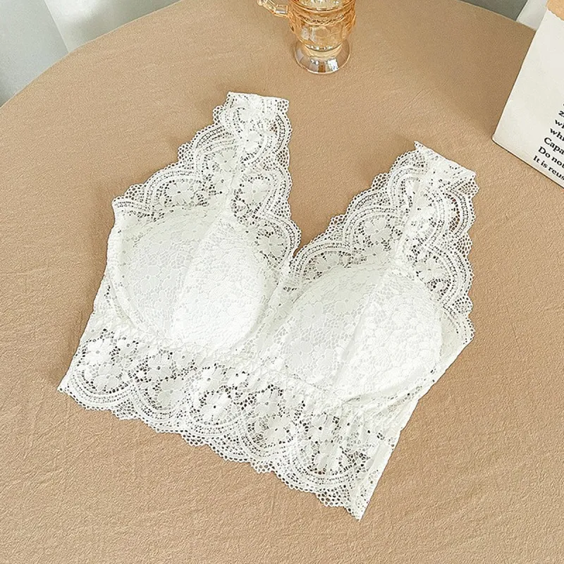 Flowers in water Women's Bras-15
