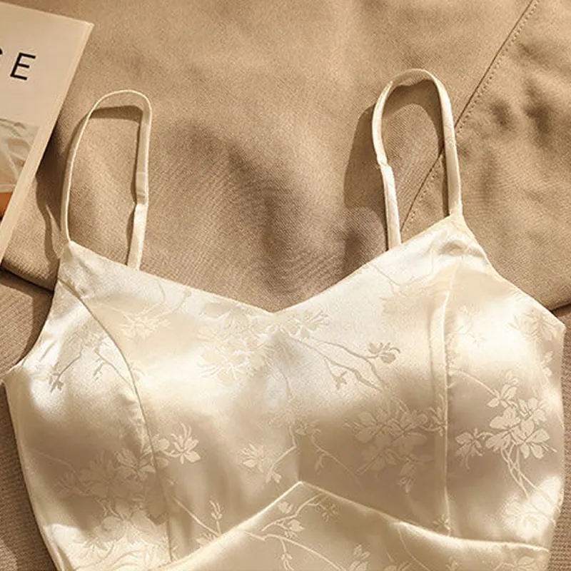 Flowers In Water Camisole Women's White-3