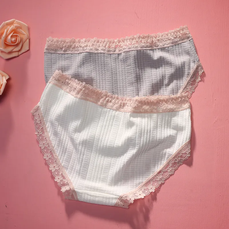 Flowers In Water Underpants Women's 2 Pack-15