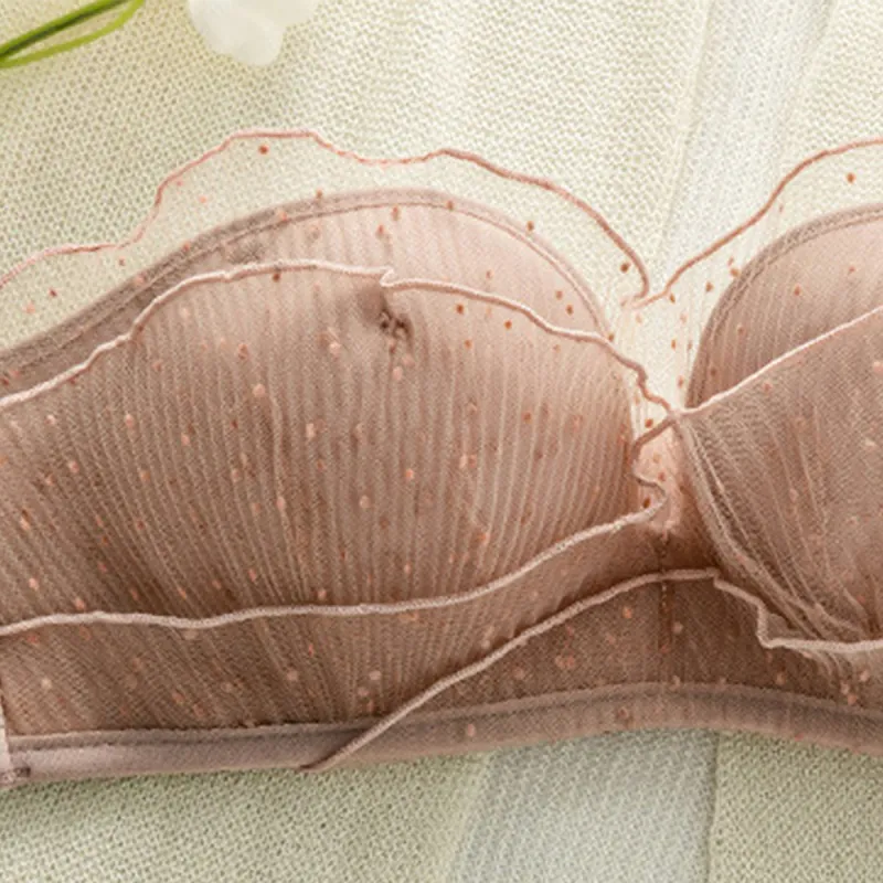 Flowers In Water Bra Women's Pink-2
