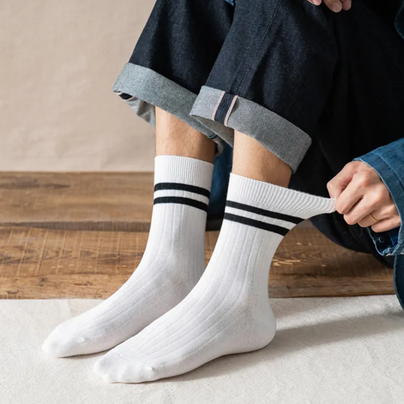 Flowers In Water Mid Calf Socks Men's-4