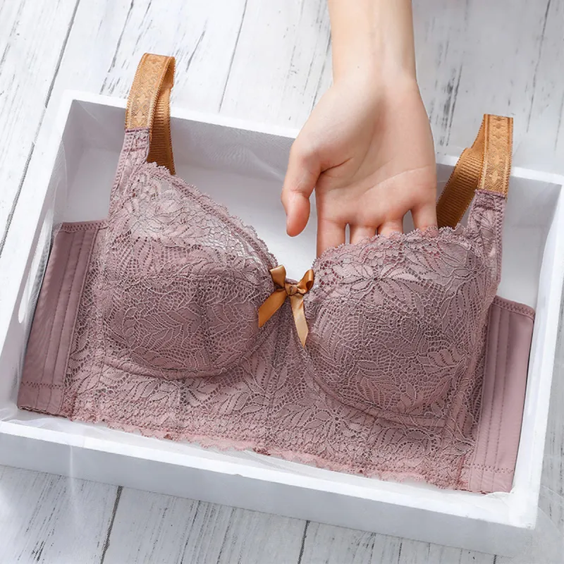 Flowers In Water Bra Women's Coffee-1