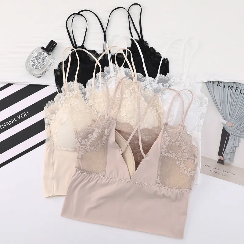 Flowers in water Women's Bras-2