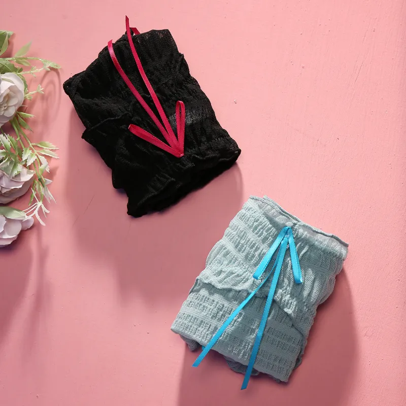 Flowers In Water Underpants Women's 2 Pack-4