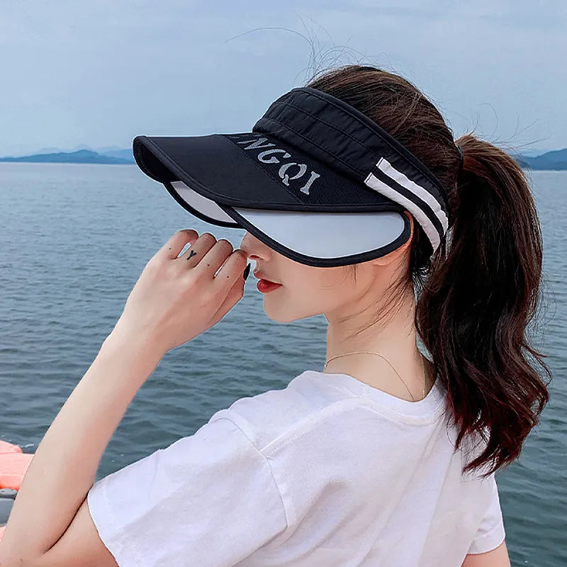 MT·MIT Extended Brim Sun Protection Visor Cap With Wide Retractable Brim Baseball Caps Unisex-2