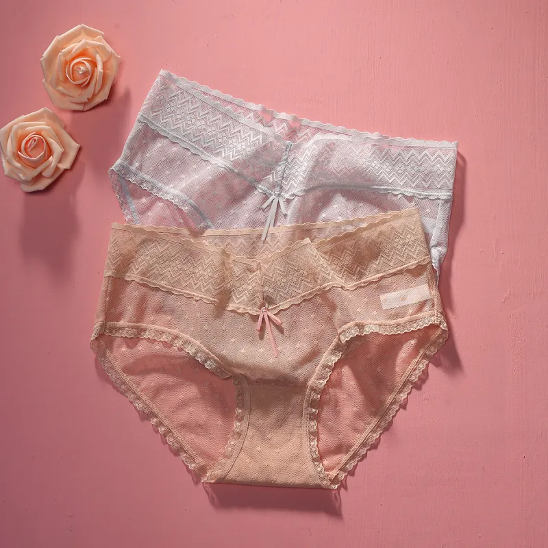 Flowers In Water Underpants Women's 2 Pack-2