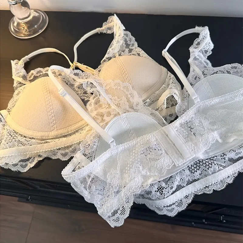 Flowers in water Women's Bras-3