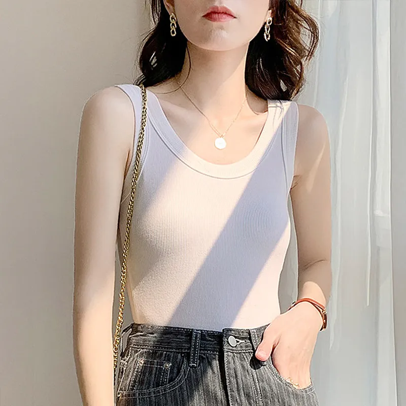 Flowers In Water Tank Top Women's White-3