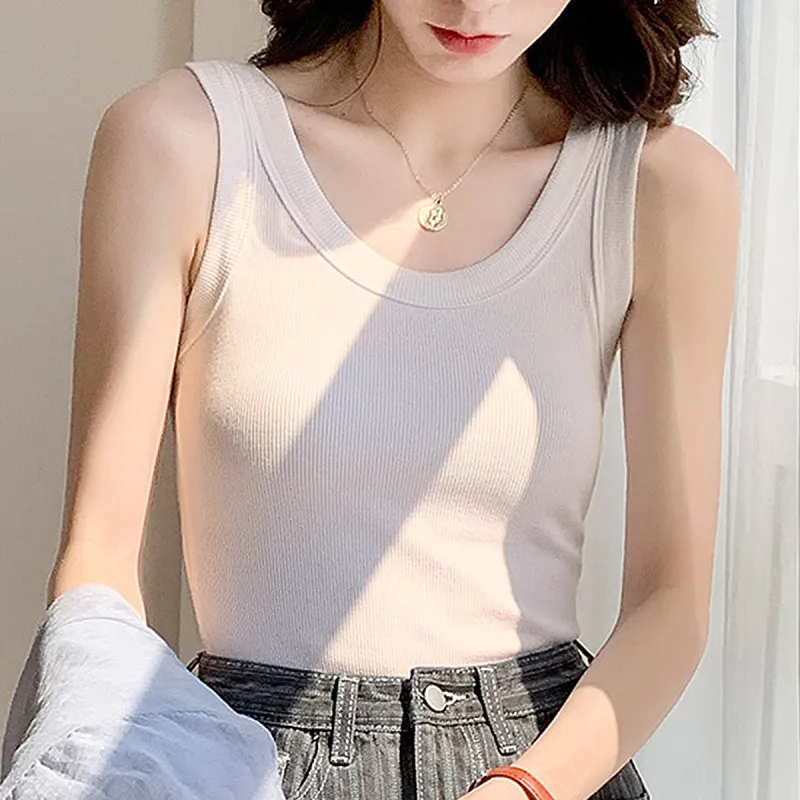 Flowers In Water Tank Top Women's White-6
