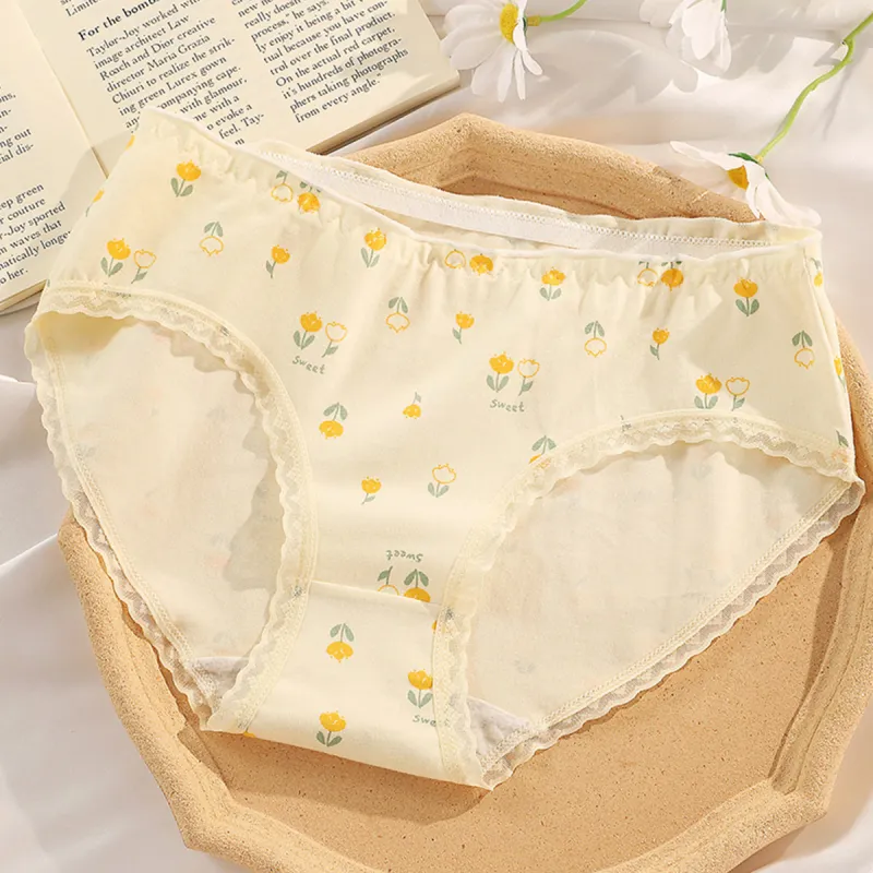 Flowers In Water Underpants Women's 3 Pack-4