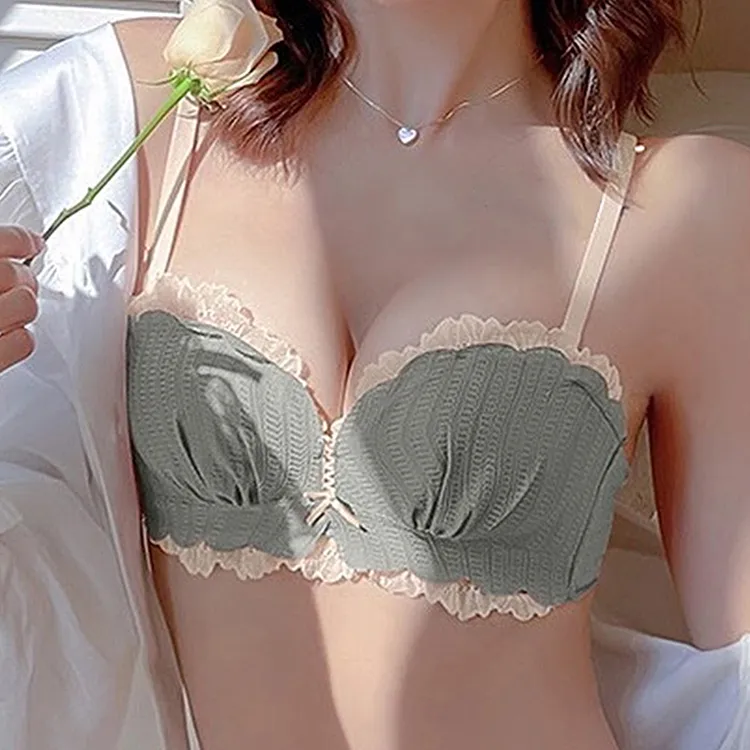 Flowers In Water Bra Women's White-21