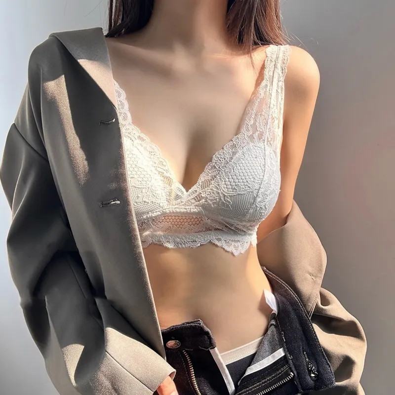 Flowers in water Women's Bras-1