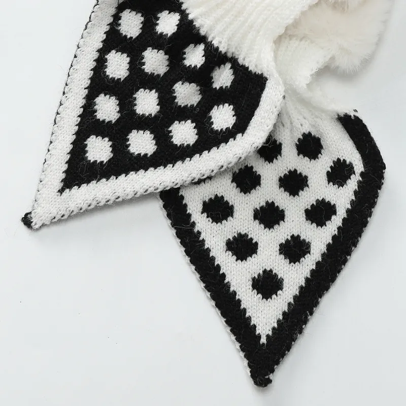 MT·MIT Warm Polka Dot Scarf Women's-1