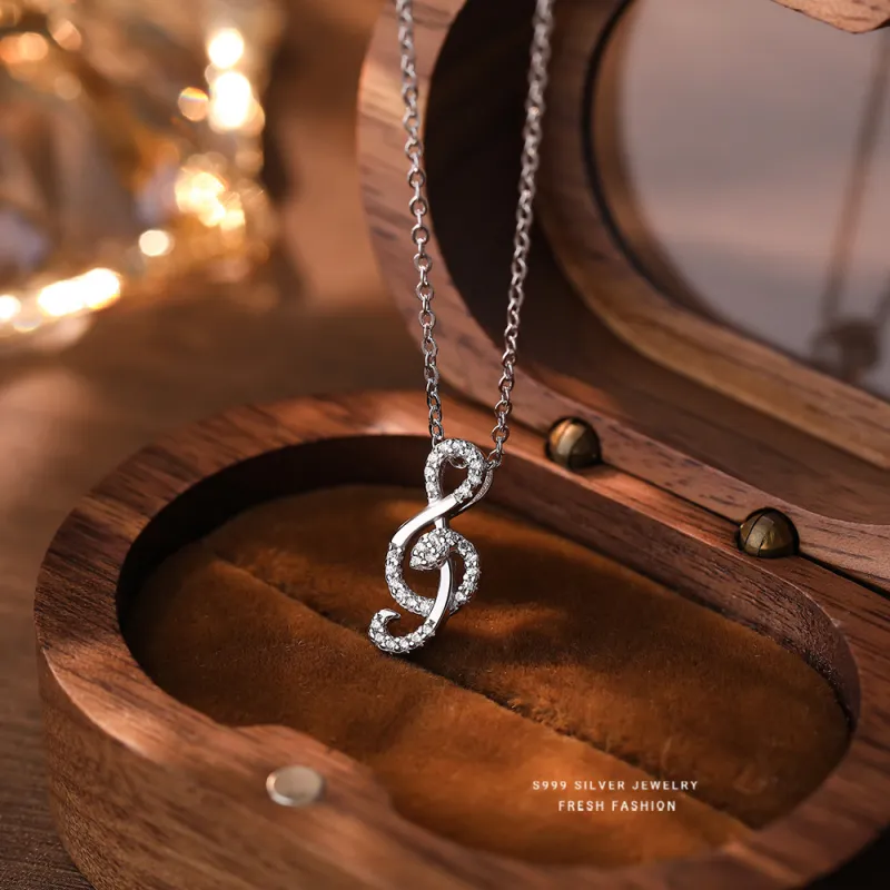LYUMIN S999 Fine Silver Necklaces Women's-3