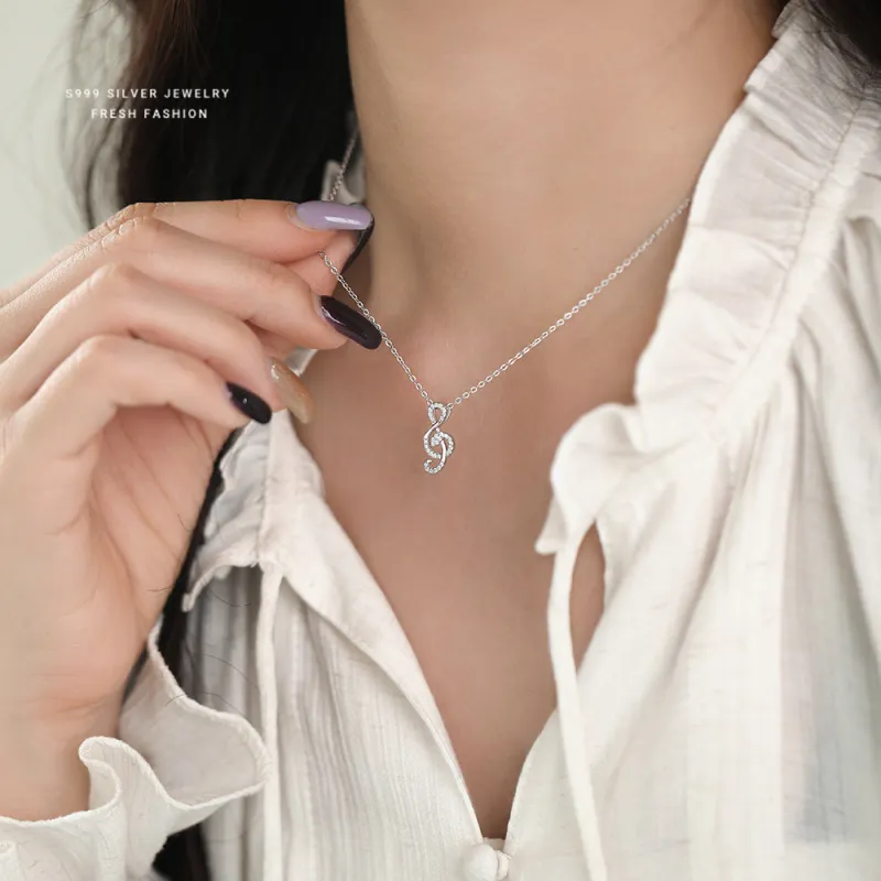 LYUMIN S999 Fine Silver Necklaces Women's-2