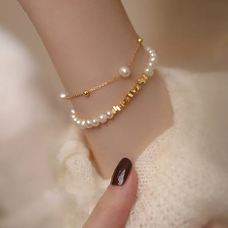 Trpopo Freshwater Pearl Bracelets Women's-2