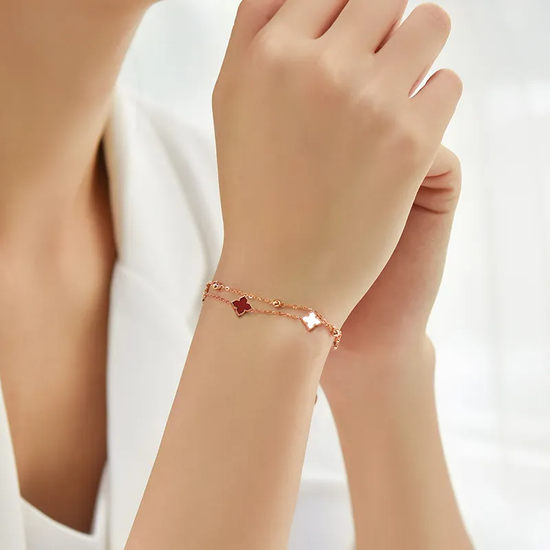 Trpopo Agate S925 Silver Bracelet, Rose Gold, Adjustable Women's-6