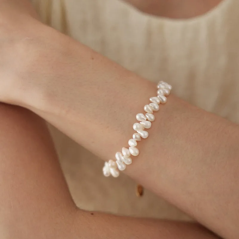 Trpopo Freshwater Pearl Bracelets Women's-3