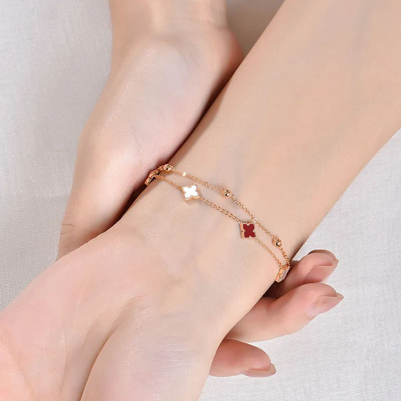 Trpopo Agate S925 Silver Bracelet, Rose Gold, Adjustable Women's-4