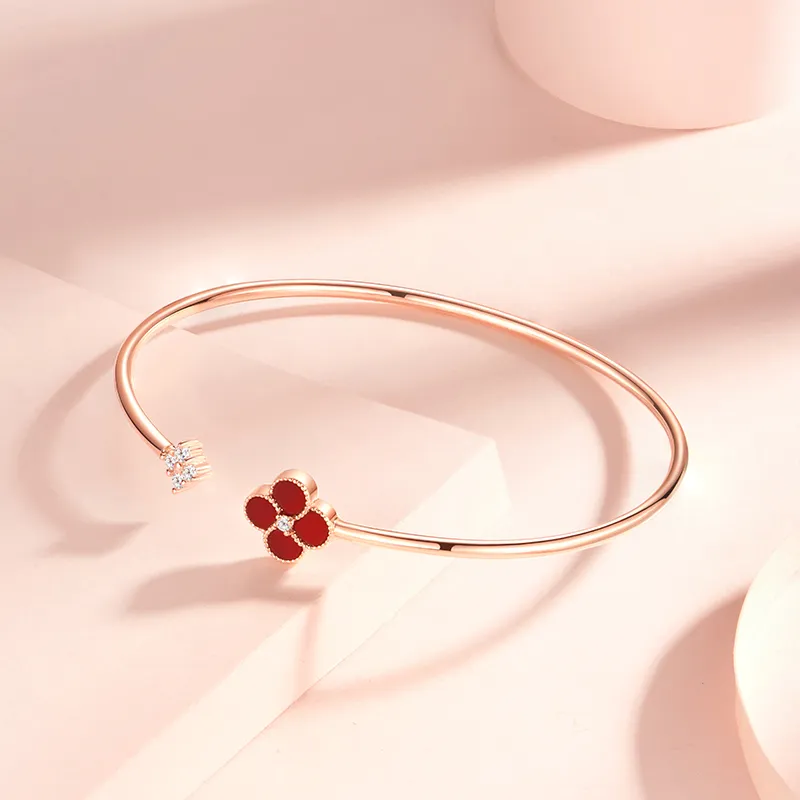 Trpopo S925 Sterling Silver Bangles Women's-2