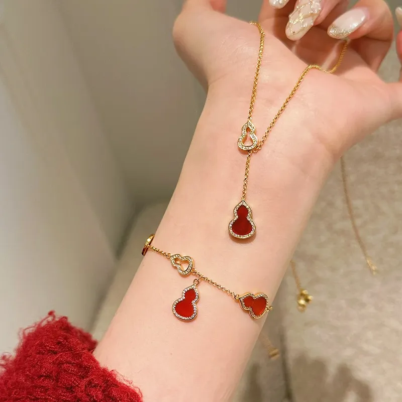 Trpopo Red Agate S925 Silver Bracelets Women's-10