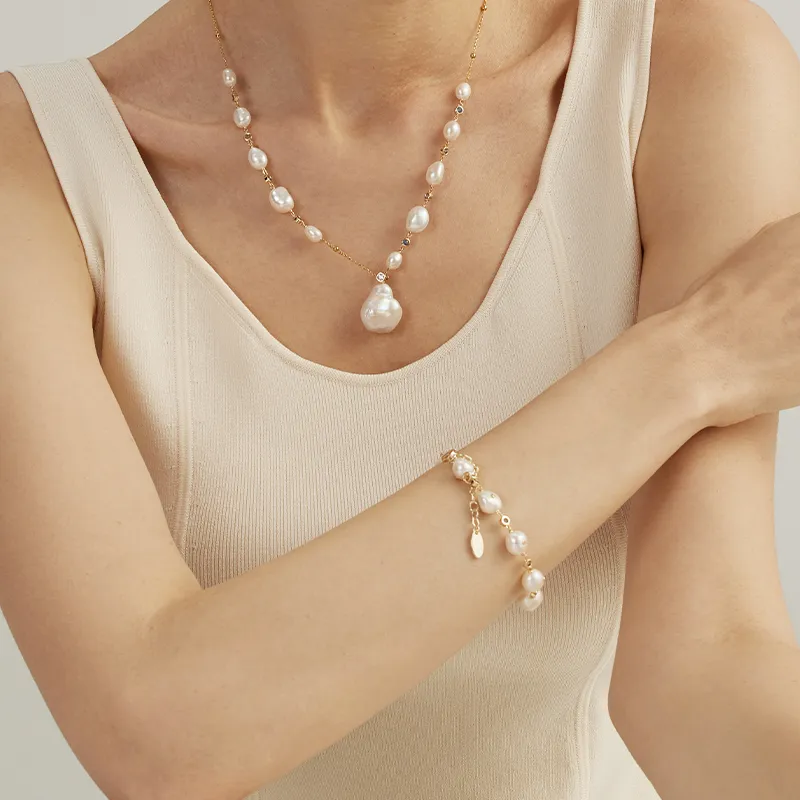 Trpopo Freshwater Pearl Bracelets Women's-6