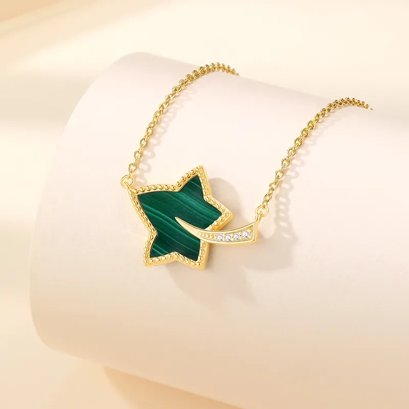 Trpopo Malachite Necklaces Women's-2