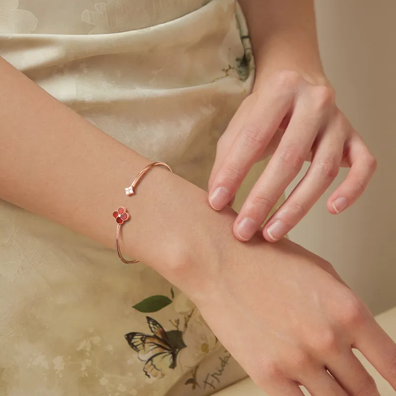 Trpopo S925 Sterling Silver Bangles Women's-4