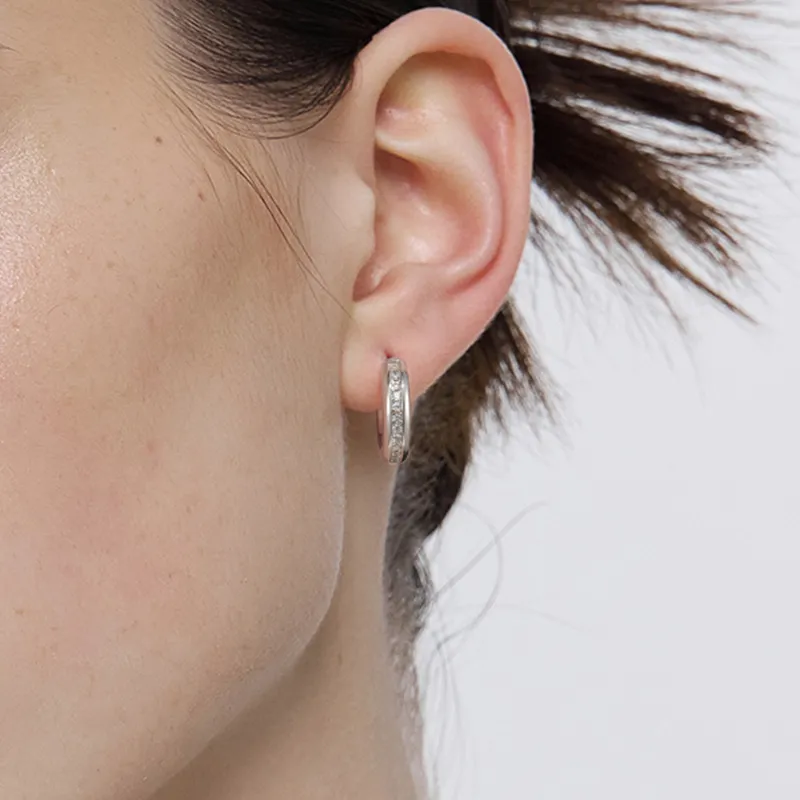 Trpopo Niche Elegant Advanced Sensory Fashion Versatile S925 Sterling Silver Hoop Earrings With Clasp Unisex-6