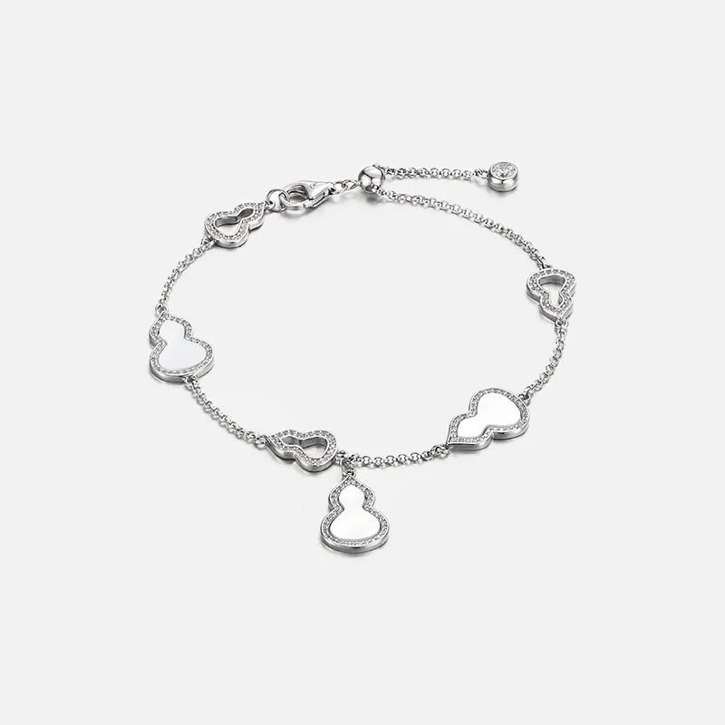 Trpopo S925 Sterling Silver Bracelet, Commute Versatile Couple Bestie Jewelry Women's-5