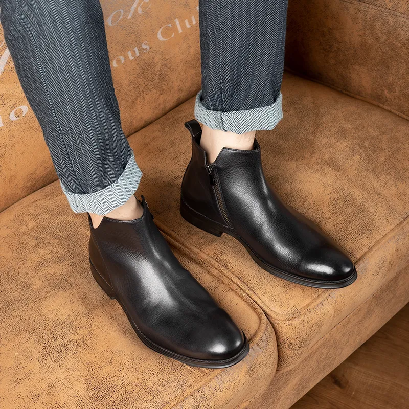 PARDASAUL Ankle Boots Men Black/Brown-11