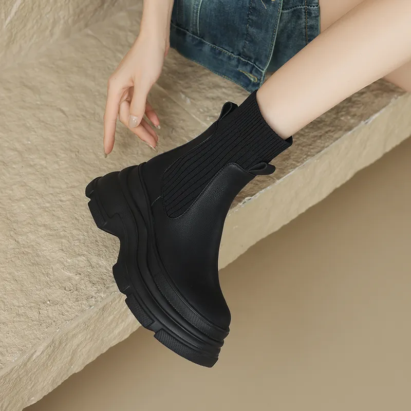 Echo&yolo Chelsea Boots 8cm Women's-4