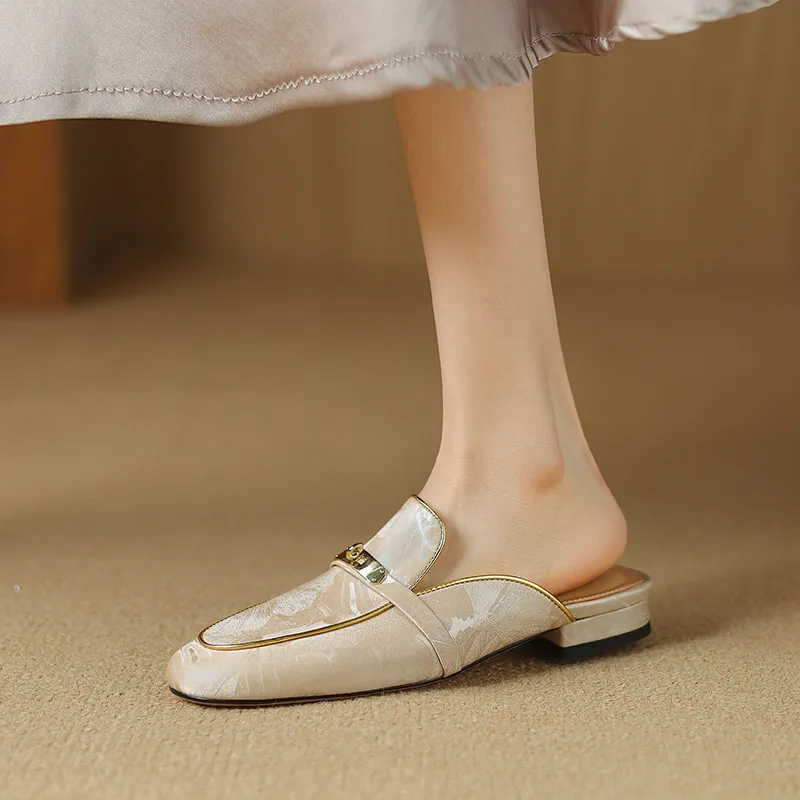 Echo&yolo TPR Sole Abrasion Resistant Slip Resistant Wrap toe Slippers Women's-18