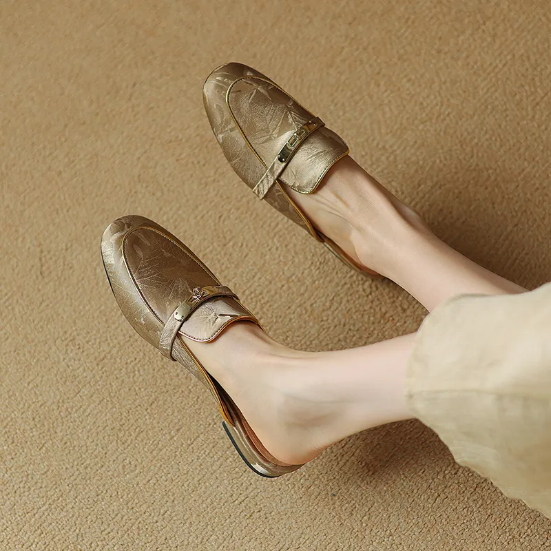 Echo&yolo TPR Sole Abrasion Resistant Slip Resistant Wrap toe Slippers Women's-13